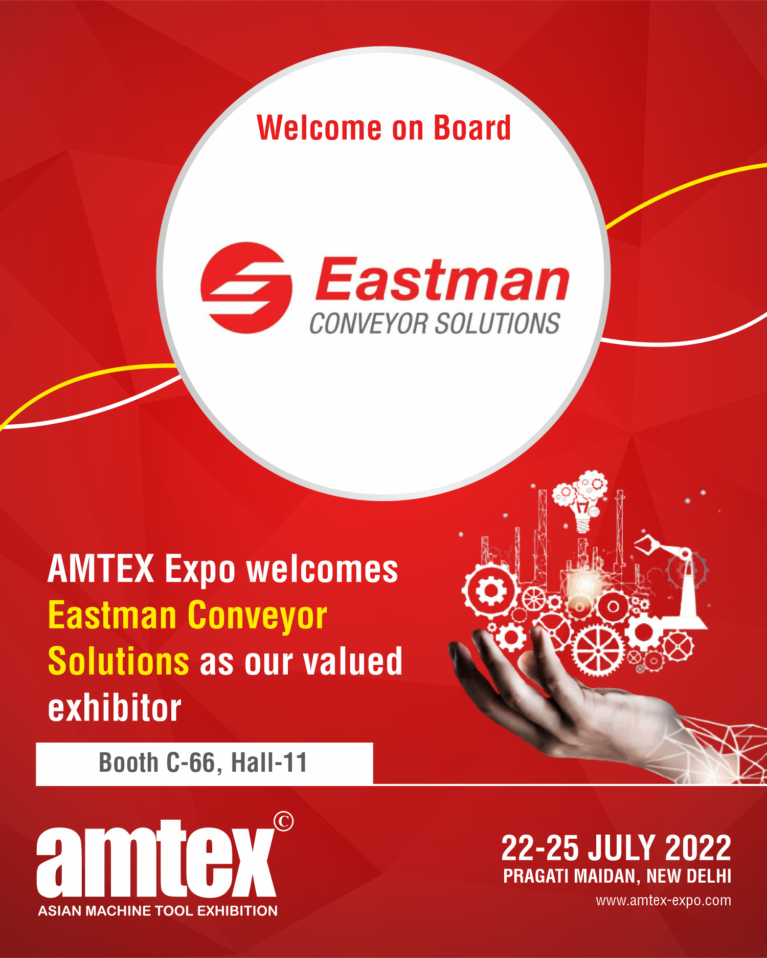 Eastman Conveyor Amtex 22 invite
